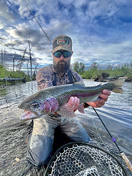 Alaska off grid fishing lodge experience