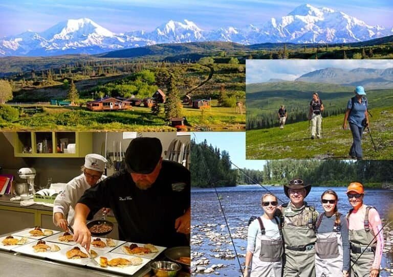 Alaska wilderness lodge adventure, Anchorage, Talkeetna and Lake Creek, Alaska.