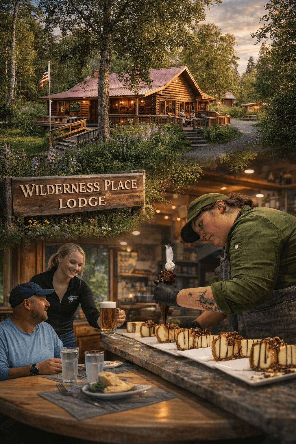 Alaska fishing and remote river wilderness lodge on remote Lake Creek: Wilderness Place Lodge.
