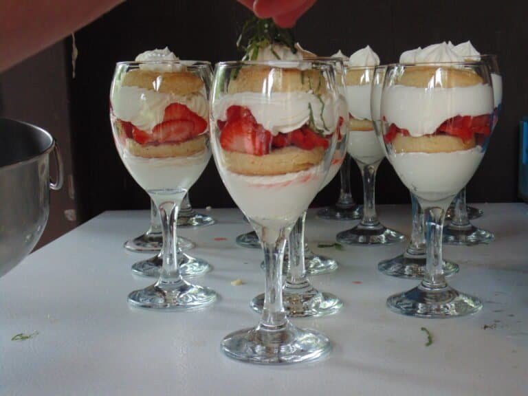 Another excellent dessert served by the chef team at our remote alaska adventure lodge.